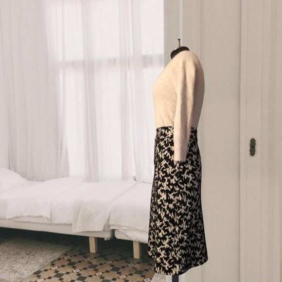 Diane von Furstenberg Wool Blend Midi Length A-Line Skirt, Size US 2 - Picture 4 of 8